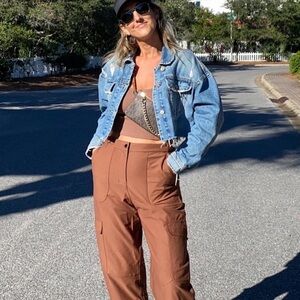 lululemon athletica GREY Cargo Track Pants